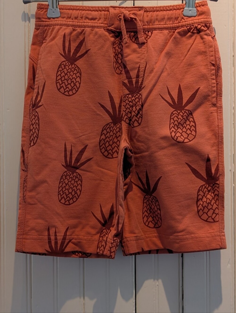 Tea Collection Orange Pineapple-Print Kids Shorts